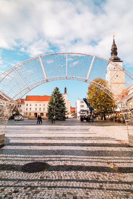 Vianočná výzdoba v Trnave